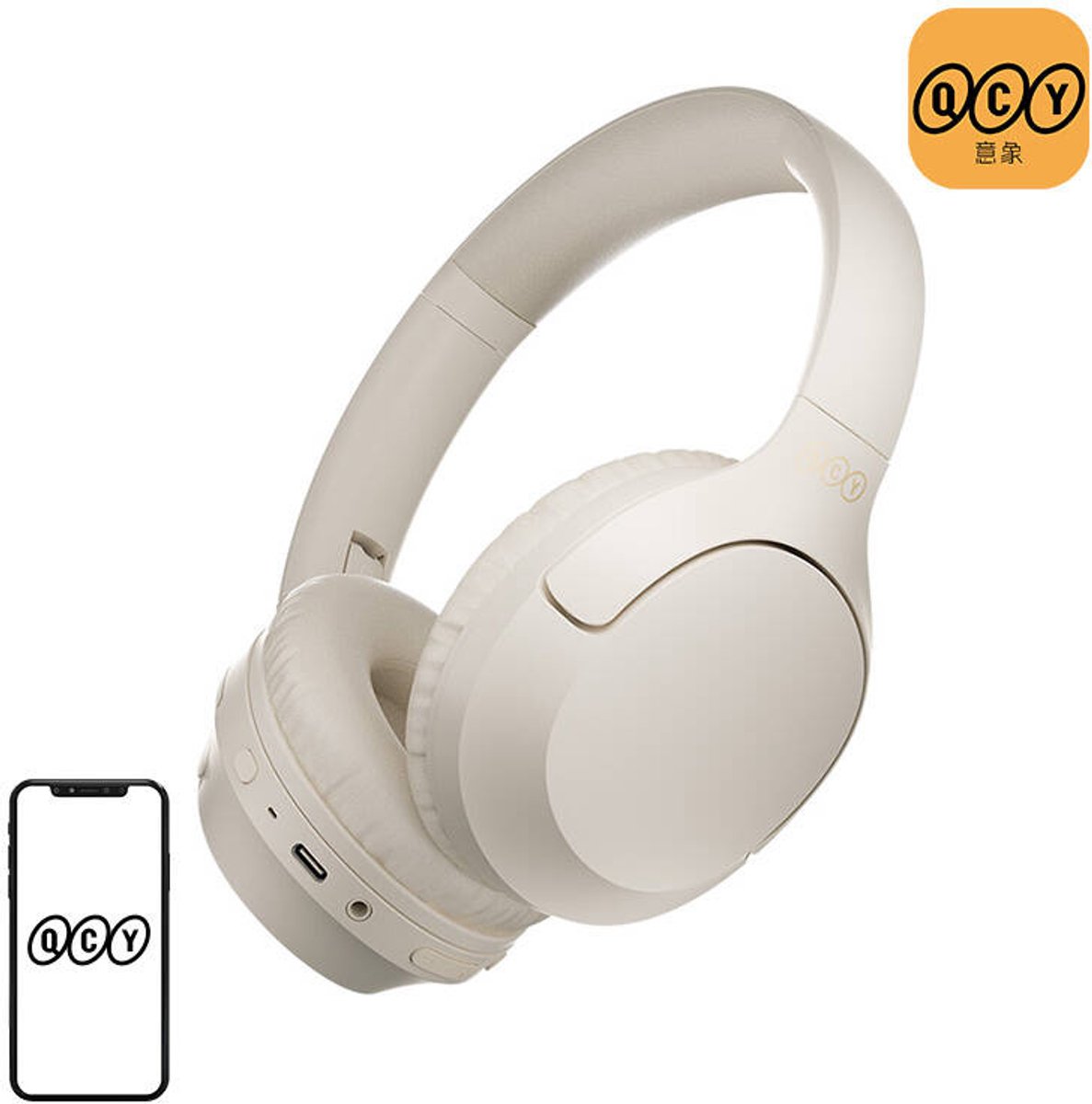 QCY - H2 Pro white - Hoofdtelefoon