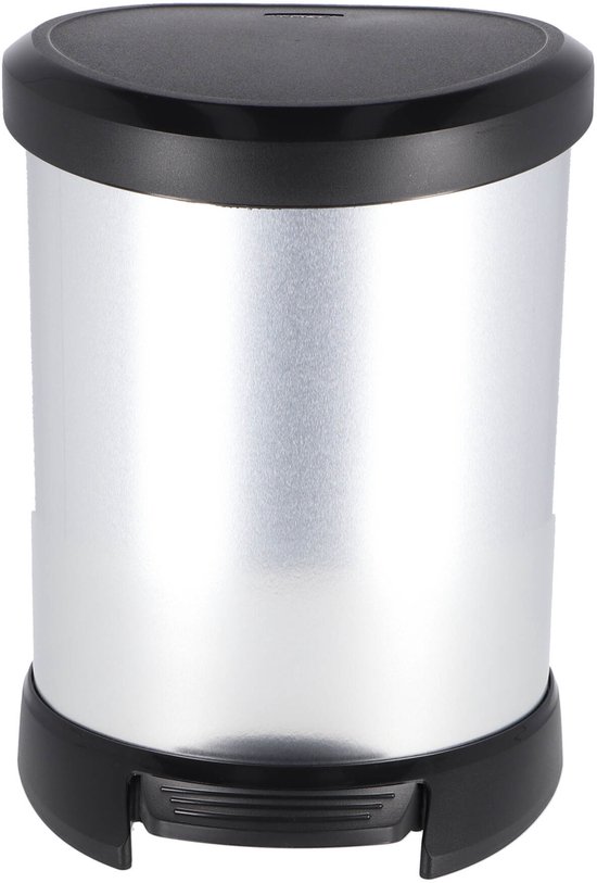 Curver Decobin Pedaalemmer - 5 l - Metallic