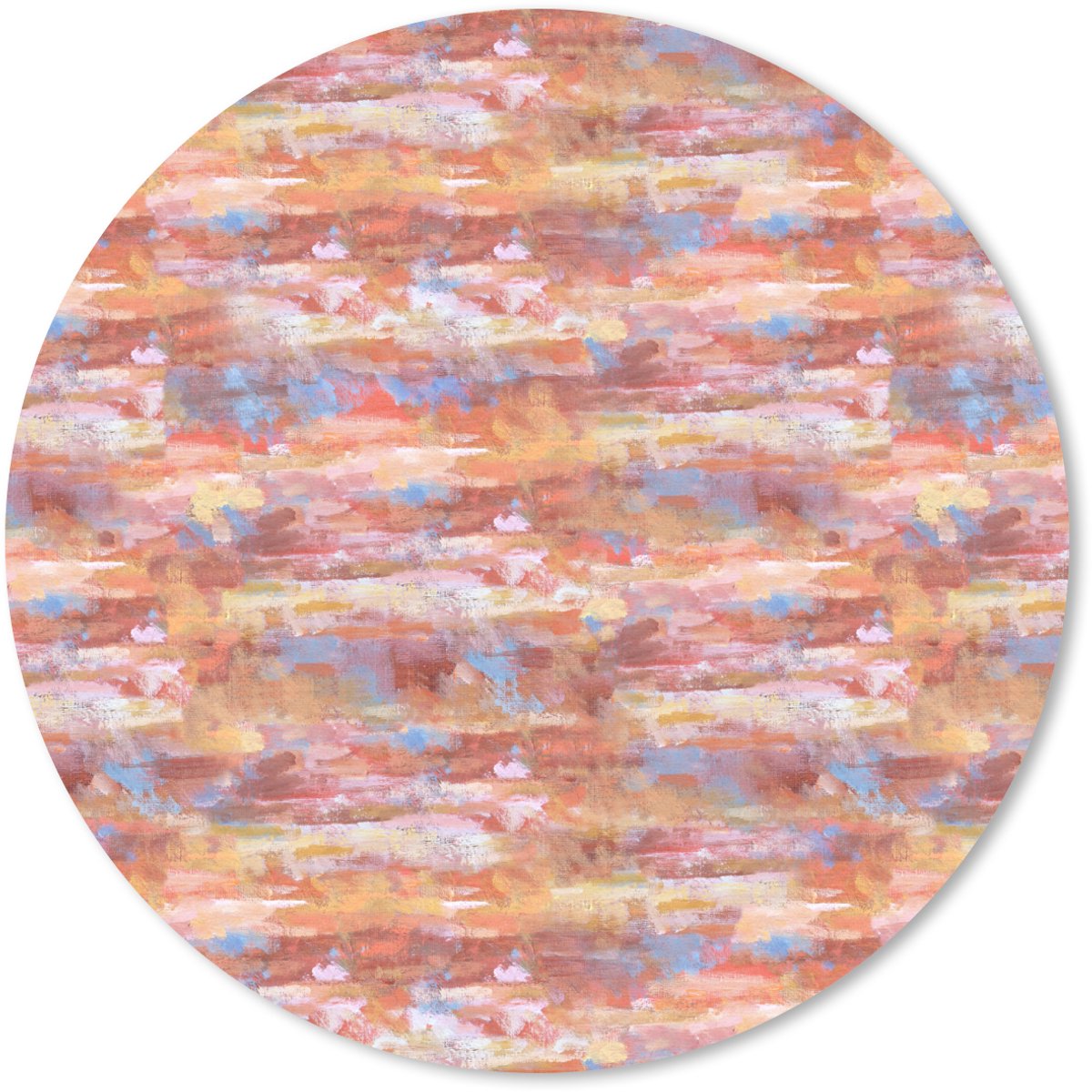 Muismat rond 20x20 cm - Mousepad Vloeiend - Olie - Verf - Kleur - Ronde muismatten