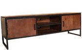 TV meubel walnoot mangohout 150cm Liv tv kast duurzaam mango massief hout tv-meubel