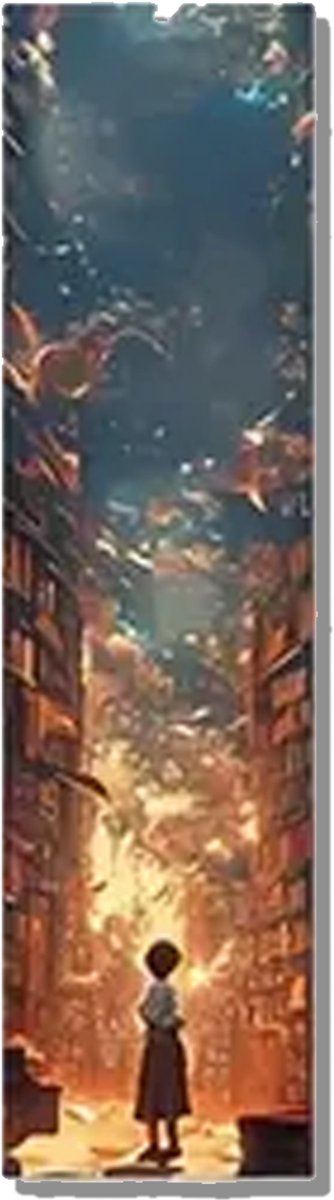 Fantasy Boekenlegger – Bladwijzer – Magisch Design – Enkelzijdig – 15x4 cm – Stevig Karton – Boekenaccessoire