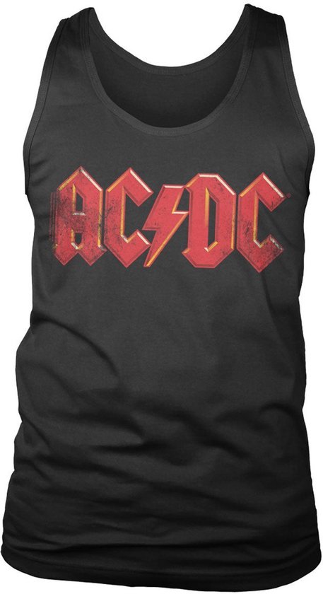 Débardeur AC/ DC avec logo vieilli PS-7-ACDC013-H86-3 Noir-XL