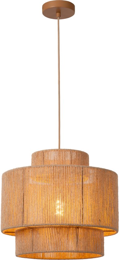 Lucide NOMI - Hanglamp - Ø 40 cm - 1xE27 - Taupe