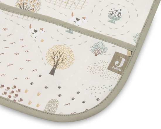 Jollein - Slab Waterproof Met Mouw - Tiny Park - Polyester - Polyurethaan - Slabbetjes Baby - 75 cm van Merkloos — afbeelding 3