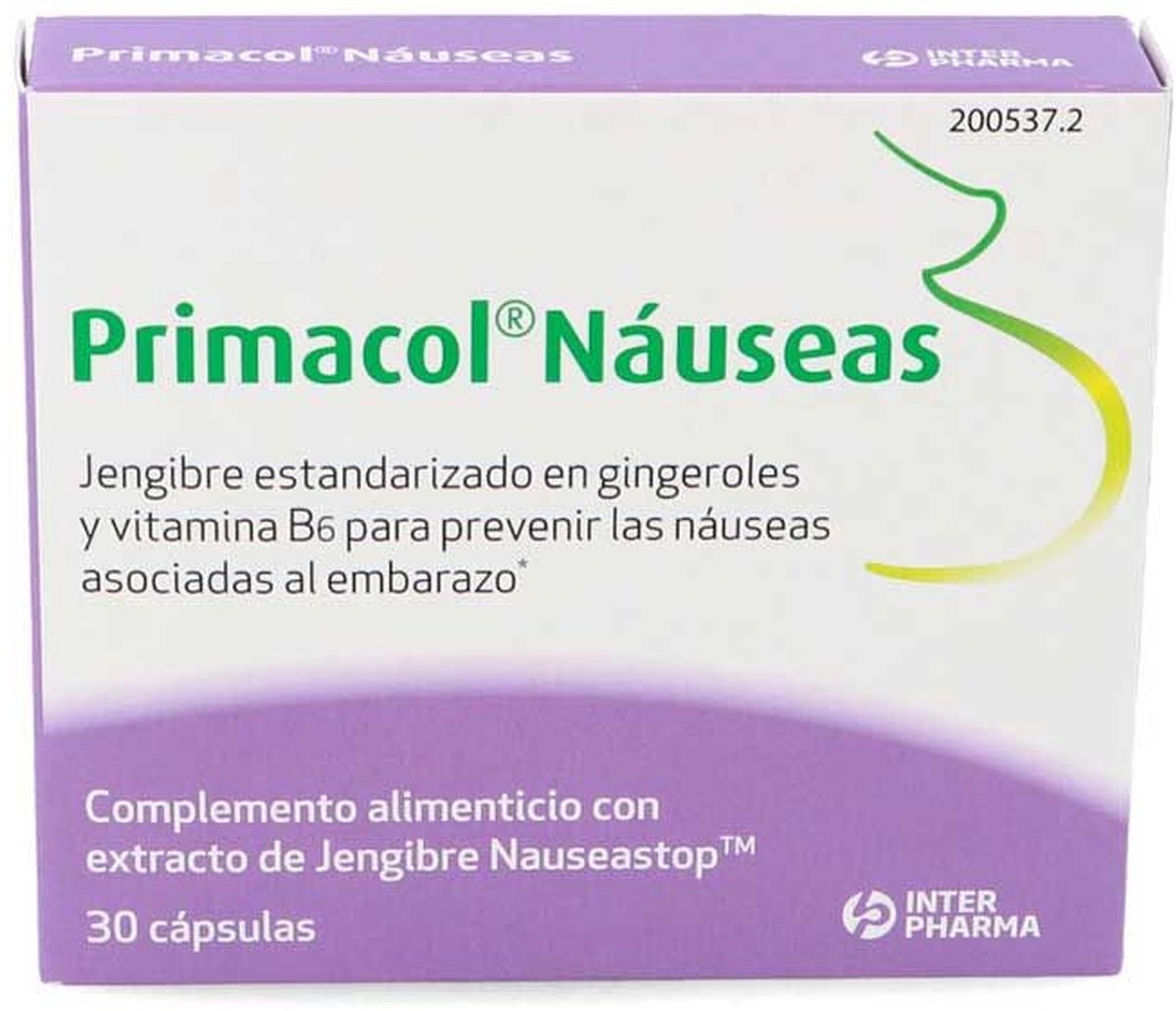 Primacol-misselijkheid 30 plantaardige capsules | Interpharma