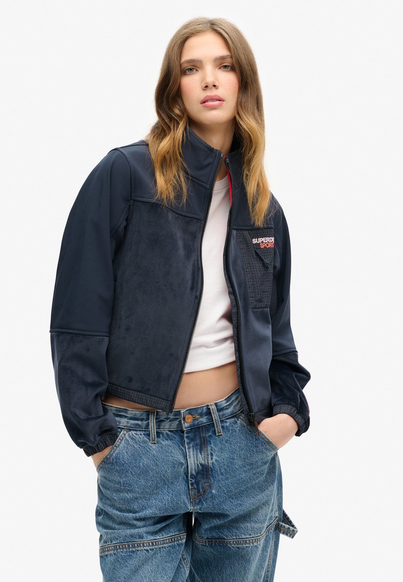 Superdry Hybrid Trekker jas Dames Marineblauw