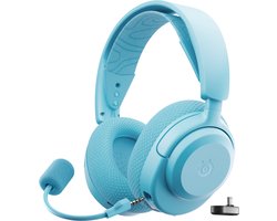 SteelSeries Arctis Nova 3P Wireless — Draadloze Gamingheadset — Aqua — Mobile App Control — 40 uur accuduur — 2.4-GHz/Bluetooth — Afneembare microfoon — PS5, PS4, pc, Switch, mobiel