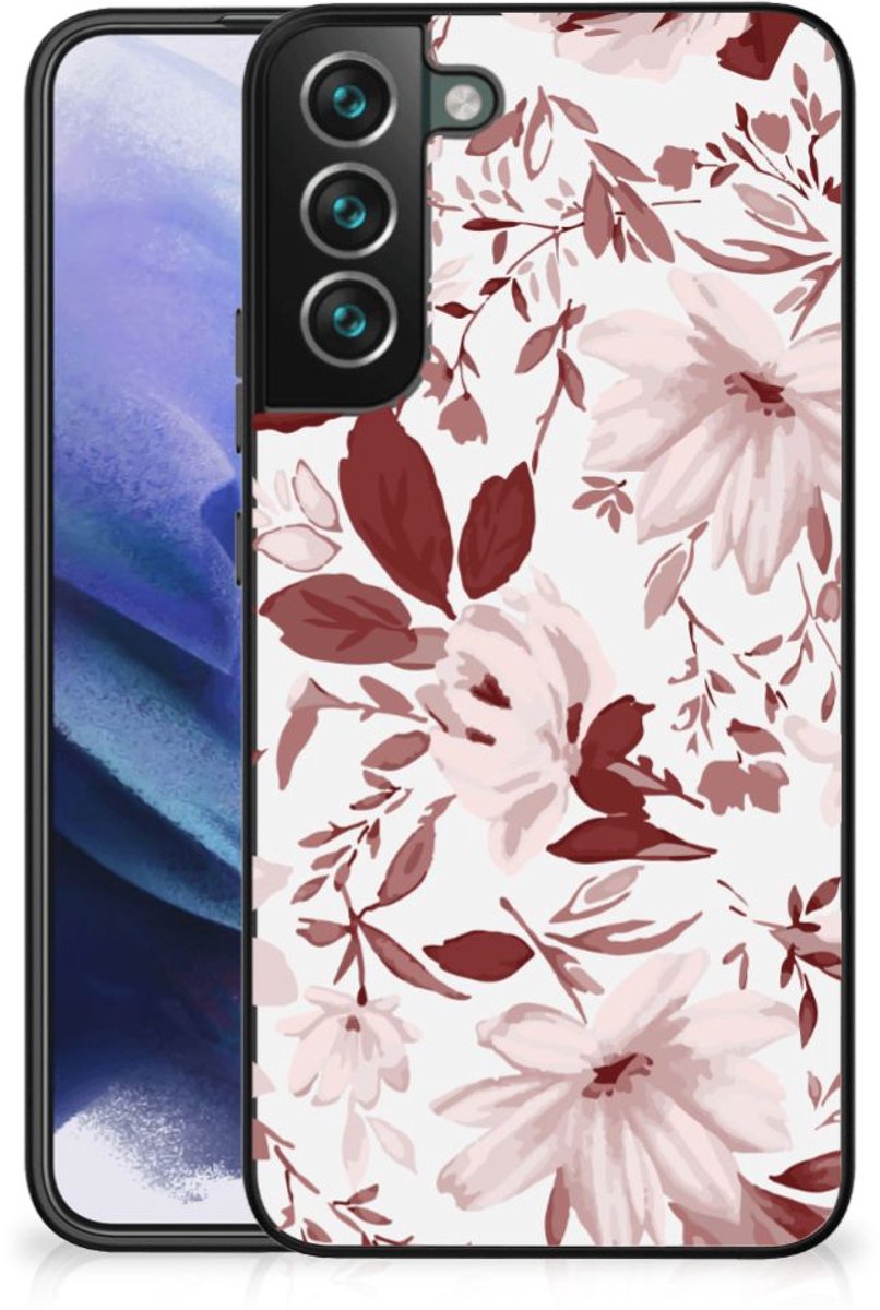 Kleurrijke Telefoonhoesje Samsung Galaxy S22 Plus Watercolor Flowers