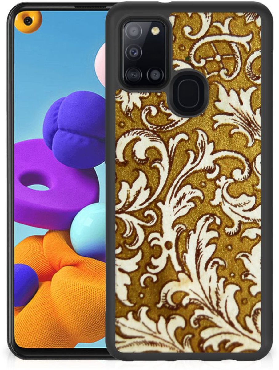 Hoesje TPU Samsung Galaxy A21s Barok Goud