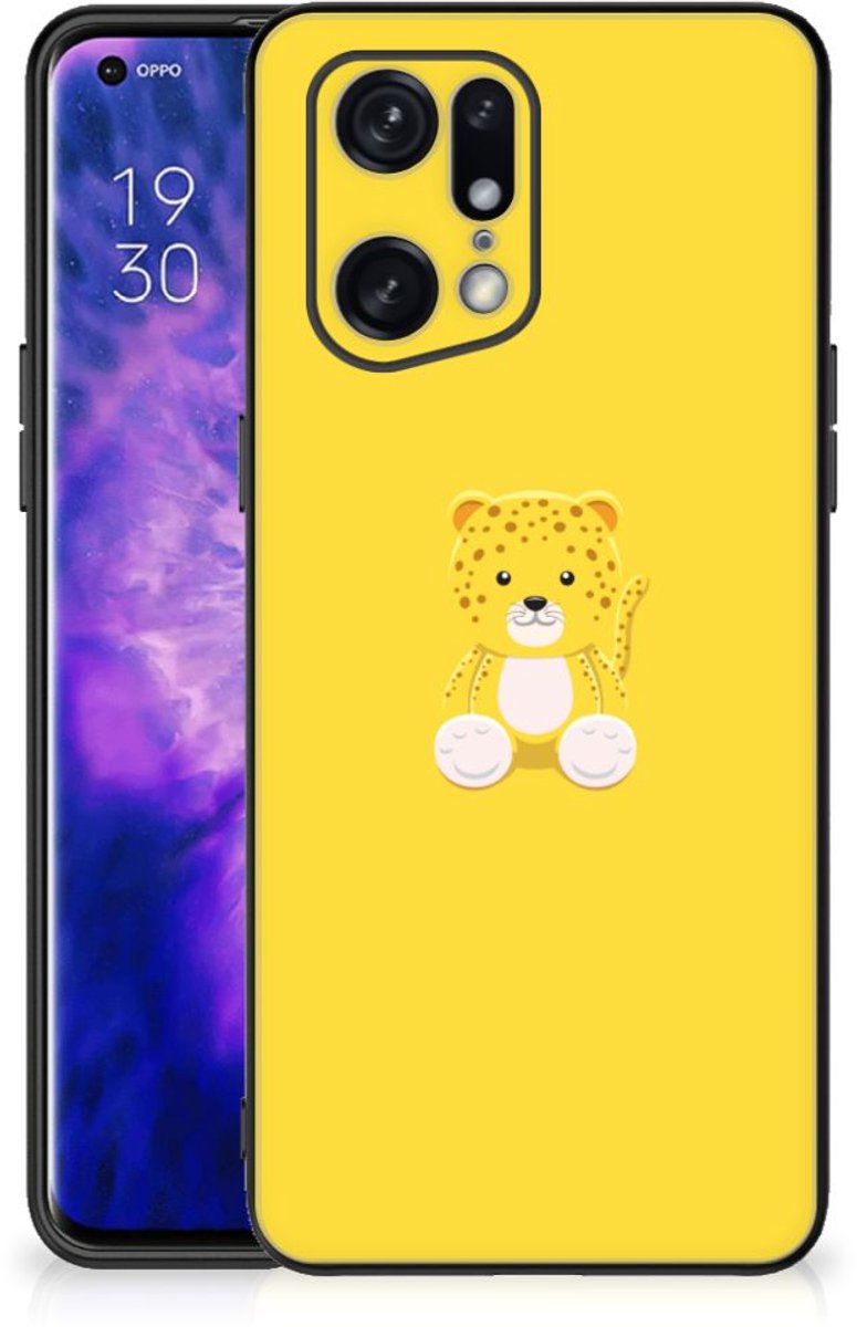 OPPO Find X5 Pro Hoesje Baby Leopard
