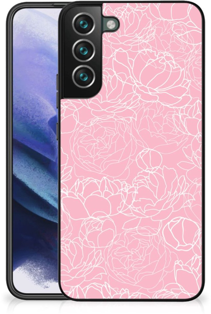 Samsung Galaxy S22 Plus Bloemen Hoesje White Flowers
