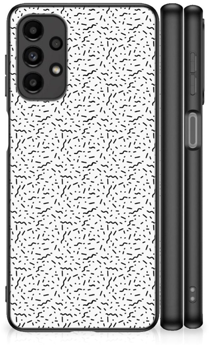 Back Cover voor Samsung Galaxy A13 4G Back Case Stripes Dots