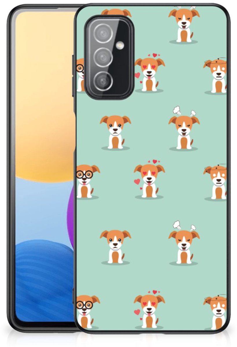 Samsung Galaxy M52 Dierenprint Telefoonhoesje Pups