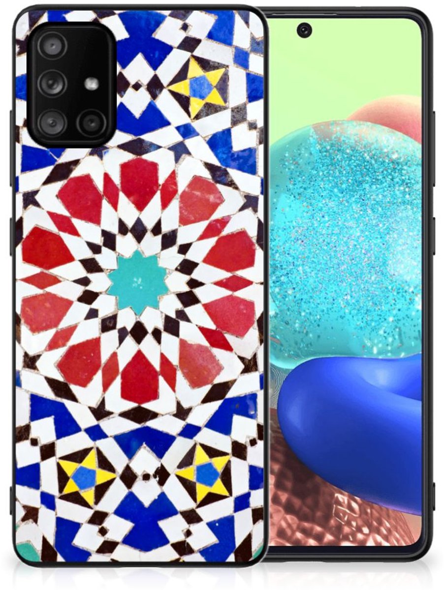 Samsung Galaxy A71 Marmeren Print Telefoonhoesje Mozaïek
