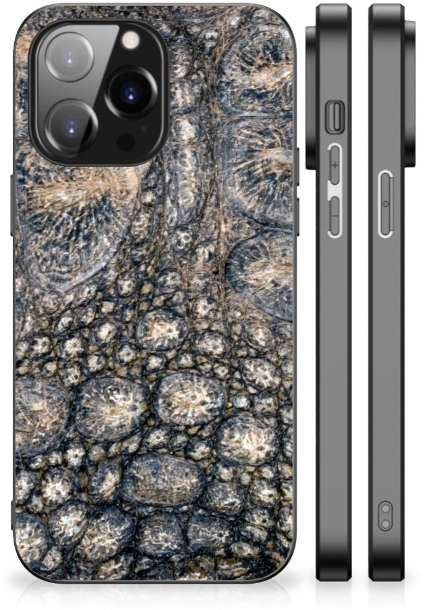 iPhone 14 Pro Max Dierenprint Telefoonhoesje Krokodillenprint