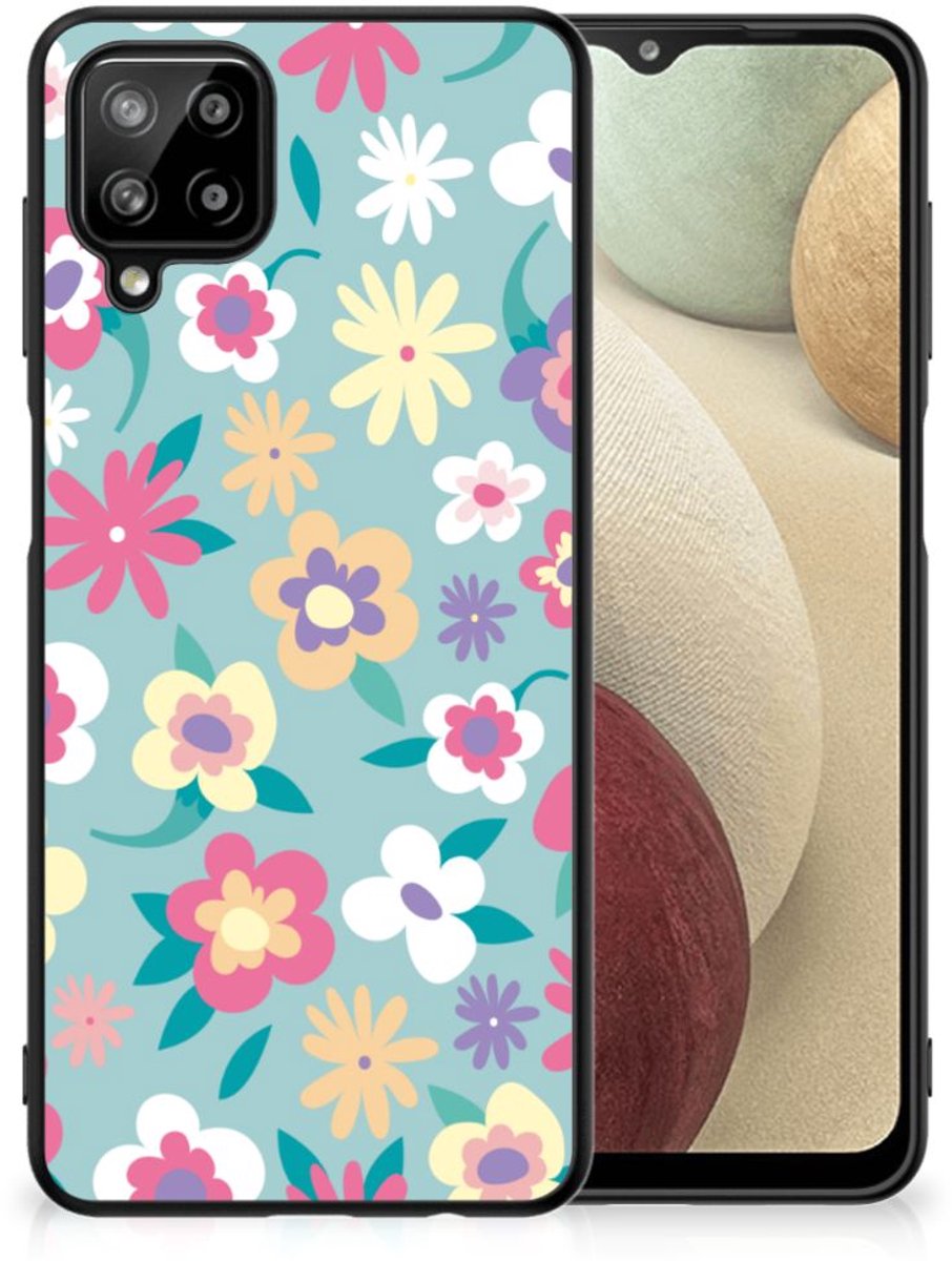 Samsung Galaxy A12 Bloemen Hoesje Flower Power
