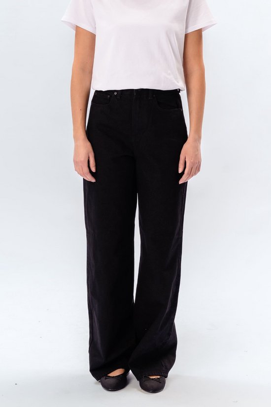 The Original Performance Wide Jeans - Wijde Spijkerbroek Dames - Zwart Denim - Hoge Taille