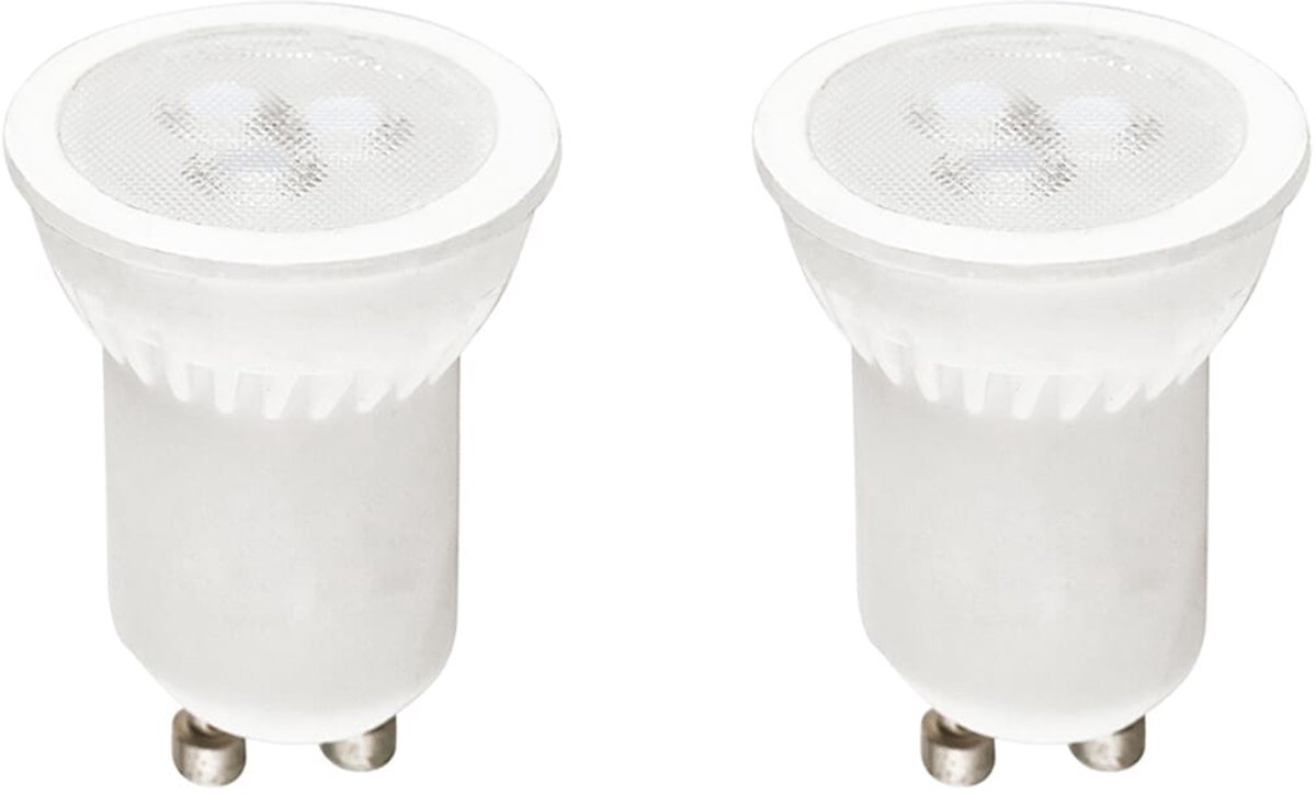 Kobi LED Spot MR11 GU10 4W - 320lm - 3000K - 230V - Voor Kleine Inbouwspots, Meubels of Plafondlampen - 2 stuks