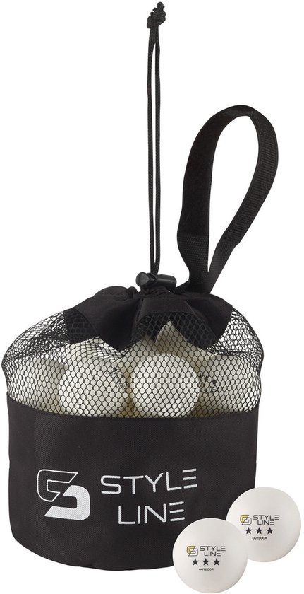 Donic Ball Set Plein air 32 – Balles de tennis de table résistantes aux intempéries – Qualité d'entraînement 3 étoiles – Sac en nylon inclus
