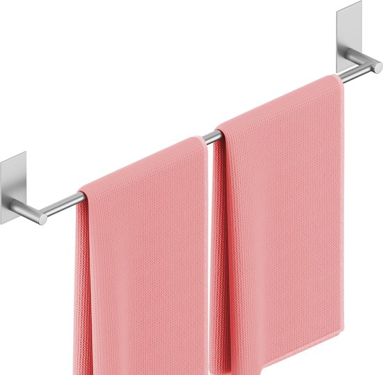 Handdoekhouder voor badkamer, wandhanddoekhouder, met een arm, voor de Handdoekhouder voor badkamer, wandhanddoekhouder, met een arm, voor de