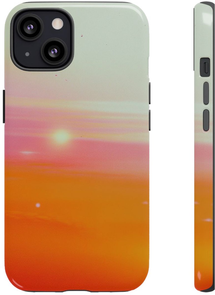 Abstracte Zonsondergang Kleuroverloop – Telefoonhoesje Geschikt voor iPhone 13