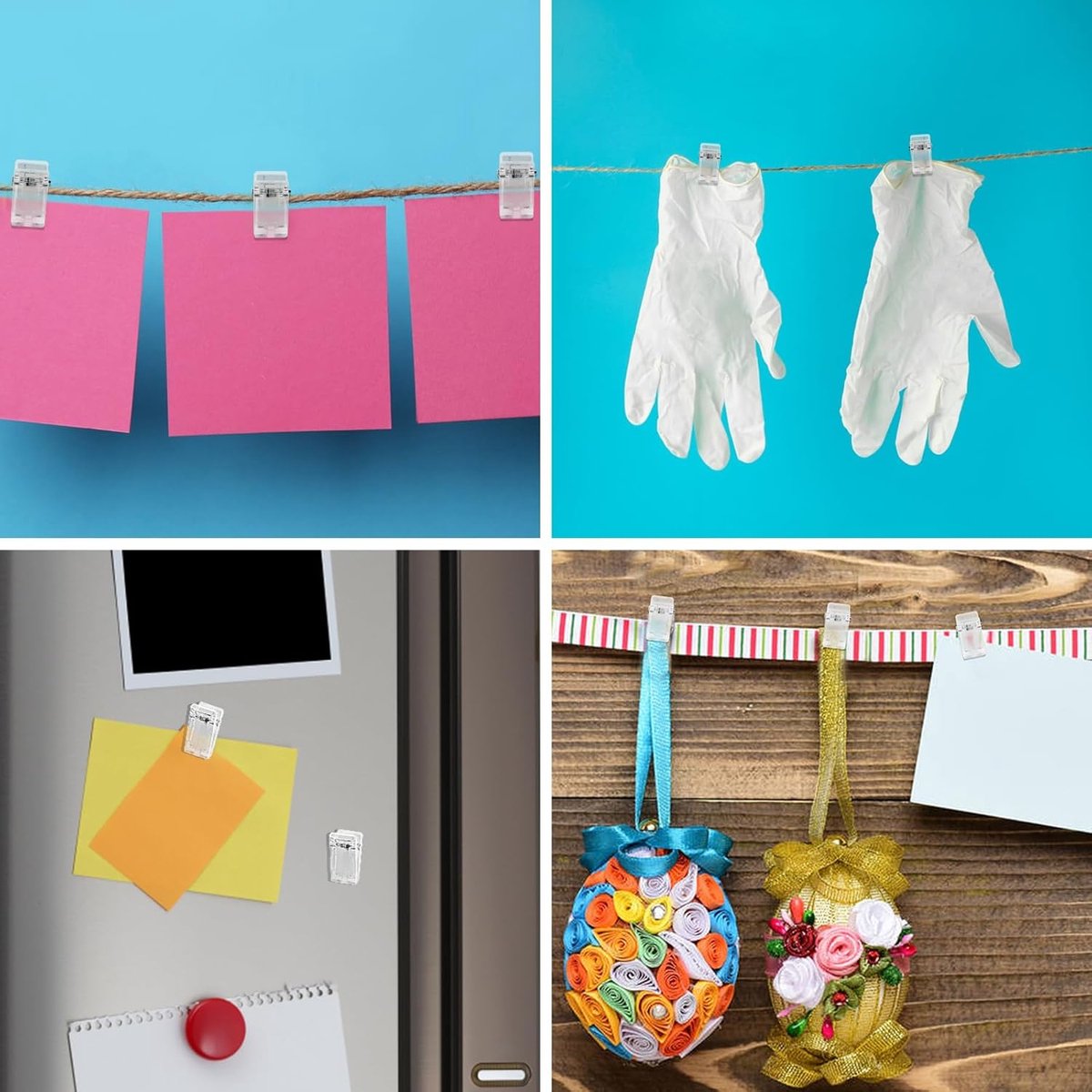 Lot De 30 Clips Muraux Transparents – Pour Affiches, Photos, Sans Perçage, Sans Abîmer Le Mur - 4