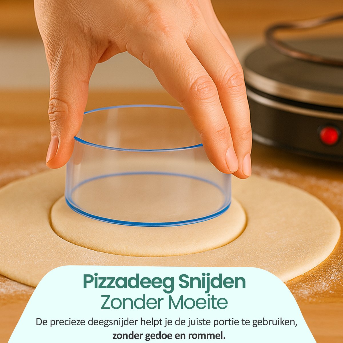 Emerio Pizzarette Origineel - 4 Persoons Pizza Oven - Handgemaakte Terracotta Koepel - 4 Geïsoleerde Bakspatels - RVS Bakplaat - Gourmetstel met Cool touch koepel - PO-115985 900W – foto 4