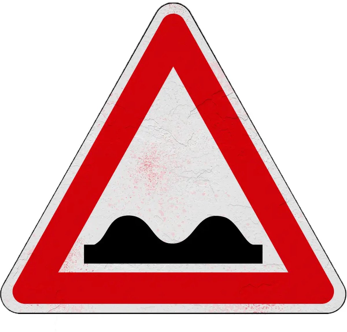 Pas op slecht wegdek bord - J1 | Sign Again materiaal | 30 cm