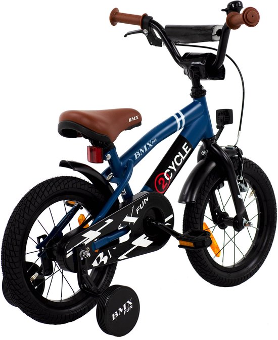 2Cycle BMX Fun kinderfiets 14 inch (3 tot 5 jaar) voor jongens blauw — afbeelding 5