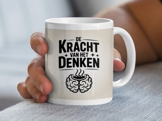 De Kracht van het Denken Mok, Inspiratie Mok, Denk Mok, Motiverende Mok, Filosofische Mok, Cadeau voor Denkers, Nieuw Mok Design