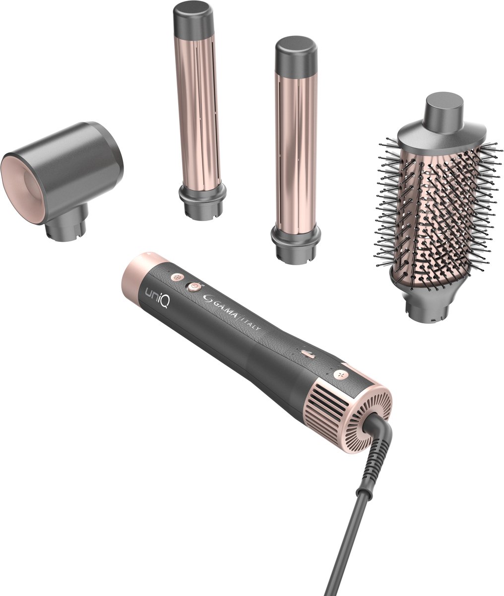 GA.MA Multistyler UniQ Aura Airflow Grijs, Roze 1500 W 1,8 m