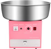 Machine à barbe à papa électrique professionnelle (1 000 W) avec Kom en acier inoxydable de Cm , cuillère à sucre et plateau – Idéale pour les fêtes d'enfants, les fêtes roses