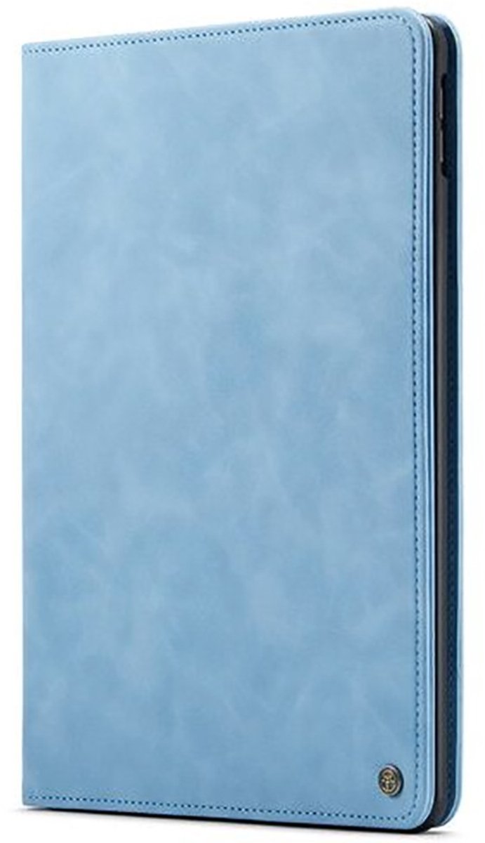 CaseMania Bookcase hoesje geschikt voor iPad mini 7/mini 6 - Effen Lichtblauw - Kunstleer