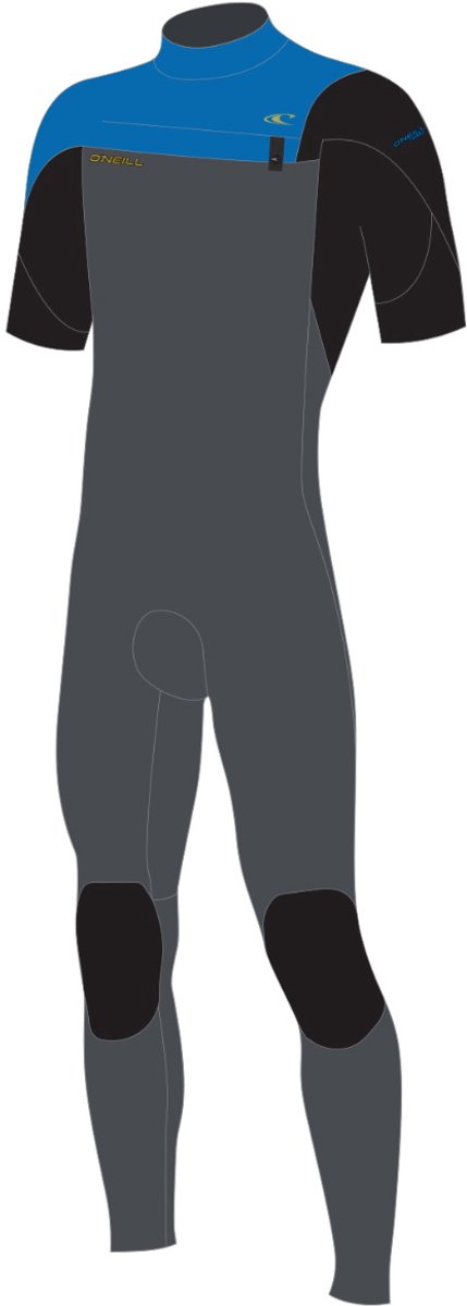 2025 O'Neill Heren Hammer 2mm Borst Ritssluiting Korte Mouwen Wetsuit