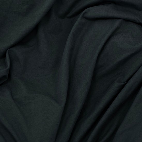 Drap-housse Kayori Tara Topper en Hoeslaken - 140-160 x 200-220 cm - Katoen bio - Sans repassage - Zwart