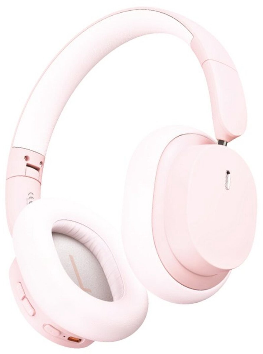 Bluetooth Hoofdband Koptelefoon Baseus Bowie D05 Roze (Roze)