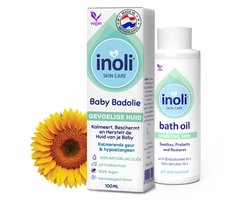 Inoli Skin Care Baby Badolie - Gevoelige Huid Babybad - Met 6 Voedende 100% Natuurlijke Oliën - pH Huidneutraal - Baby Verzorgingsproducten - 100 ml