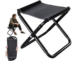 Allecto Plus - Opvouwbare kruk voor camping en outdoor activiteiten met draagtas - lichtgewicht en draagbaar, ideaal voor vissen, wandelen, tuin, strand en festivals