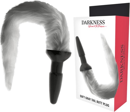 DARKNESS ANAL | Darkness Tail Butt Silicone Plug - Gray