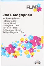 FLWR - Cartridges / Epson 24XL Multipack / zwart en kleur / Geschikt voor Epson