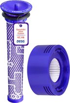DEGG - Pré + Post Filtre - Geschikt voor Dyson V7 & V8 - Animal Absolute - Pré Filtre + Filtre Arrière (Moteur) - Pièces - Filtre Hepa - Durable - COMBIDEAL