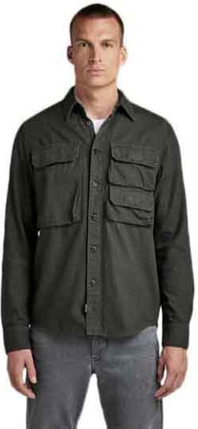 G-STAR Container Pocket Regular Shirt Met Lange Mouwen Heren - Cloack Gd - L