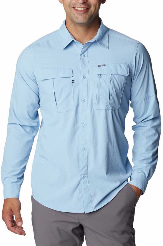 Columbia Newton Ridge™ Ii Shirt Met Lange Mouwen Blauw S Man