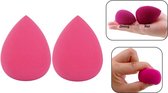 PD® - Make-up spons - 2 Stuks - Roze - Blender spons voor make-up - Foundation blender - Make-up Ei