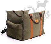 Dogs&Co Luxe Honden autostoel Royal+ Army Waterproof