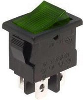 Mini interrupteur à bascule ON-OFF - 6A 250V - 12V Lighting - Vert