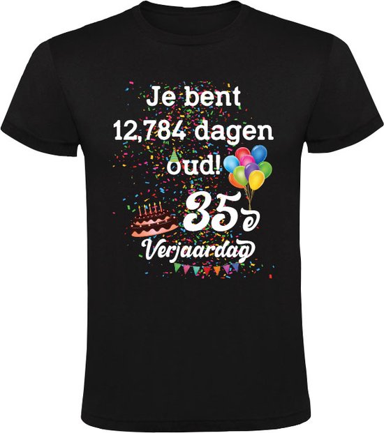 Vous avez 12 784 jours ! T-shirt homme - 35 ans - anniversaire - 35e anniversaire - chemise anniversaire - fête - anniversaire
