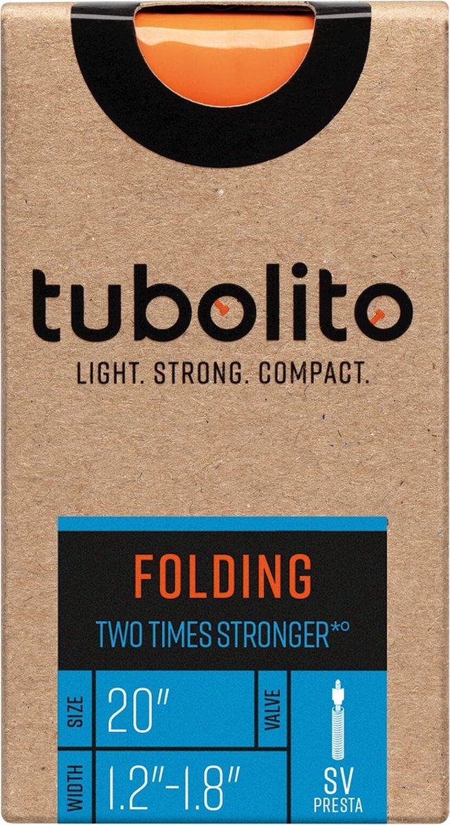Tubolito Tubo-folding Presta 42 Mm Binnenste Buis Oranje 20´´ / 1.2-1.8
