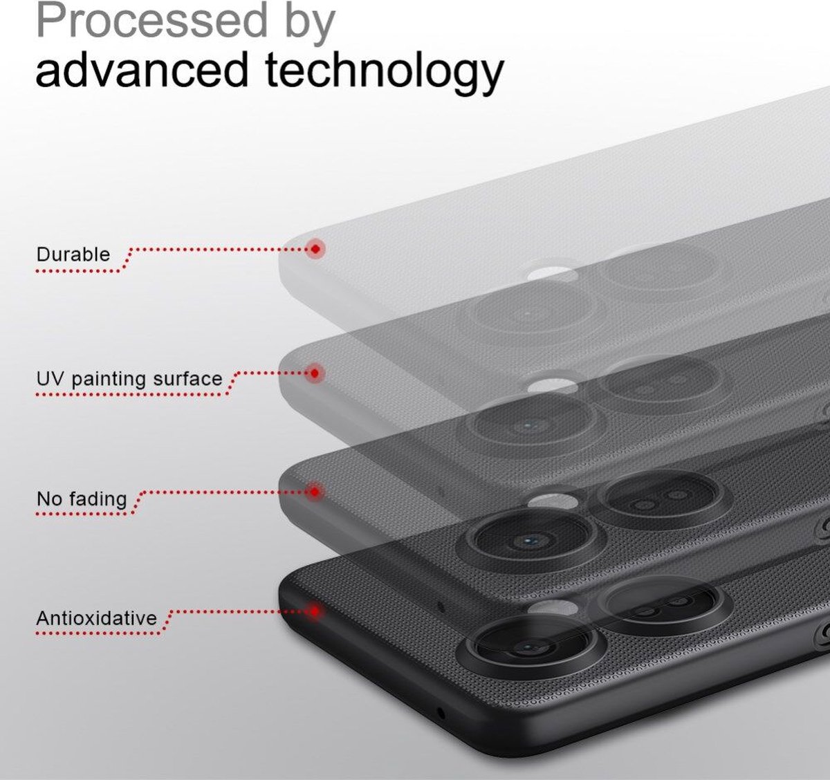 Nillkin Super Frosted Shield OnePlus Nord CE 3 Lite Hoesje Zwart