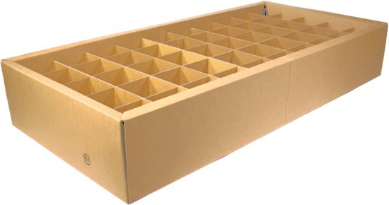 Kartonnen bedframe - 90x200 cm (matrasmaat) - Eenpersoonsbed - 100% recyclebaar - KarTent